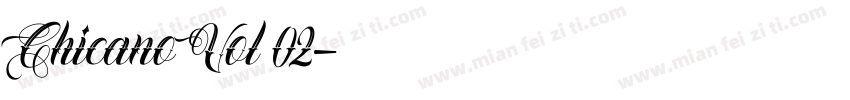 Chicano Vol 02字体转换